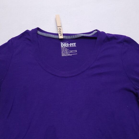 Nike Dri-Fit Athletic Pullover Long Sleeve Shirt Mens Size Extra Small XS Purple - Picture 1 of 9